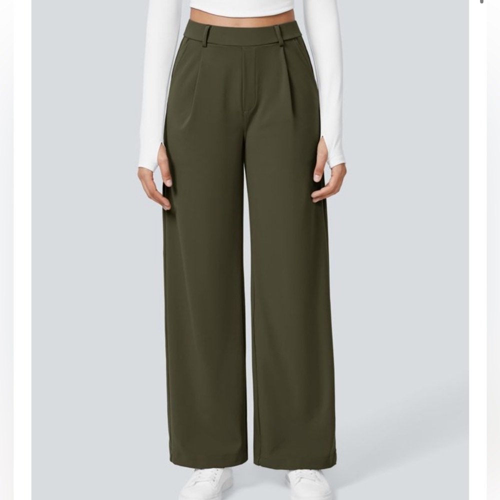 NWT Halara Flex DayStretch High Waisted Pocket Straight Leg Work Pants